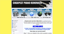 Desktop Screenshot of cheapestpianoremovals.com