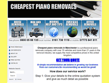 Tablet Screenshot of cheapestpianoremovals.com